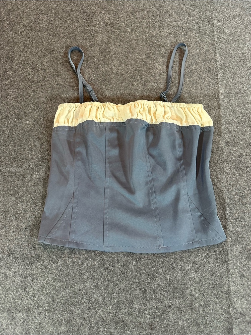 Y2k Blue corset Top